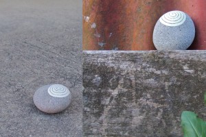 koru hand painted rock