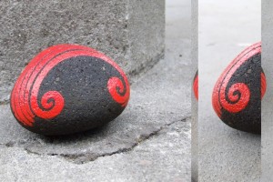hand painted rock