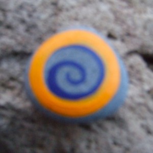 koru hand painted rocks