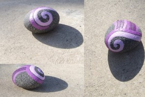koru hand painted rocks