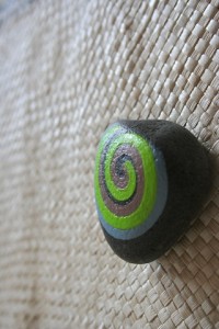 koru hand painted rocks