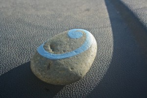 koru hand painted rock koru hand painted rock