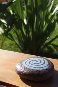 koru hand painted rocks