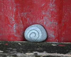 koru hand painted rocks