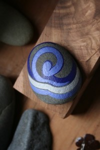 koru hand painted rock koru hand painted rock