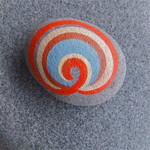 koru hand painted rocks