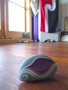 koru hand painted rocks