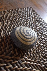 koru hand painted rocks