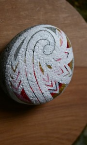 koru hand painted rocks