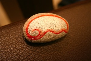 koru hand painted rocks