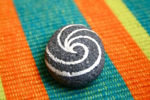 koru hand painted rocks
