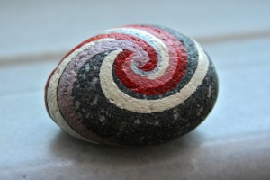 koru hand painted rocks