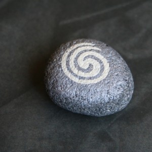 koru hand painted rocks