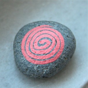 koru hand painted rocks