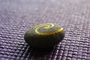 koru hand painted rocks