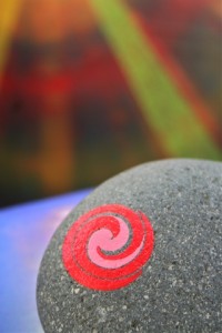 koru hand painted rocks