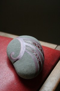 koru hand painted rocks