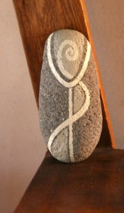 koru hand painted rocks