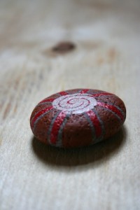 koru hand painted rocks